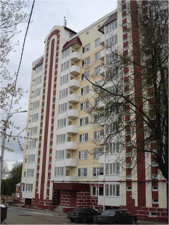10-ти этажный жилой дом с поквартирным теплоснабжением. г. Серпухов, Московская область